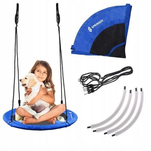 Balançoire Ronde Pour Enfants Springos - Hauteur Réglable 140-180cm - Charge Maximale 150kg