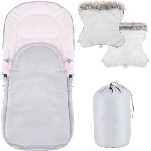 Springos® Chancelière Universelle Pour Poussette, Housse De Siège De Bébé, Sac De Couchage,Chaude, Couvre-Jambe Avec Moufle
