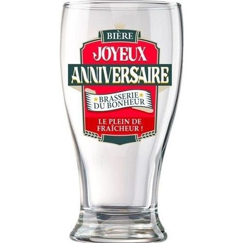 Verre À Bière Joyeux Anniversaire Chope