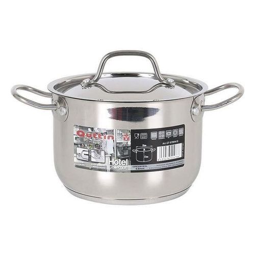 Marmite Avec Couvercle En Acier Inoxydable Pour Tous Feux Mesure - Ø 22 X 14 Cm