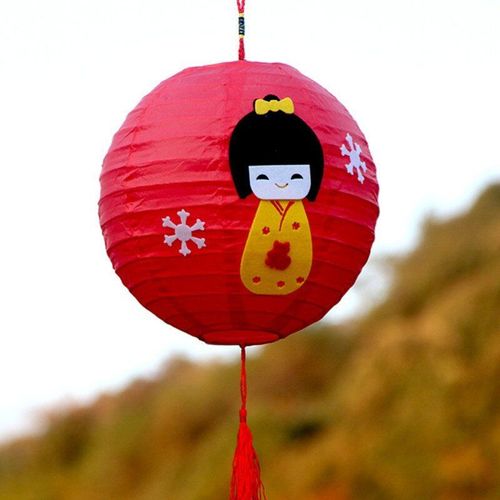 Lanterne Ronde Suspendue En Papier, Abat Jour, Style Oriental Chinois, Pour Restaurant, Fête D'anniversaire, Mariage, Décoration De Maison, Cadeaux