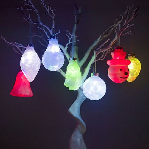 Xui Boules De Noël Colorées En Pvc 1 Pièce Joli Lampions De Noël En Forme De Boule, Ornements Pour Décor De Vacances