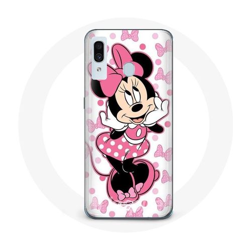 Coque Pour Samsung Galaxy A20e Minnie Mouse Dessin Animé Mignon Rose