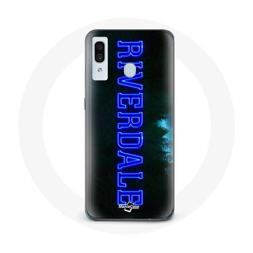 Coque Pour Samsung Galaxy A20e Riverdale Série Logo Bleu
