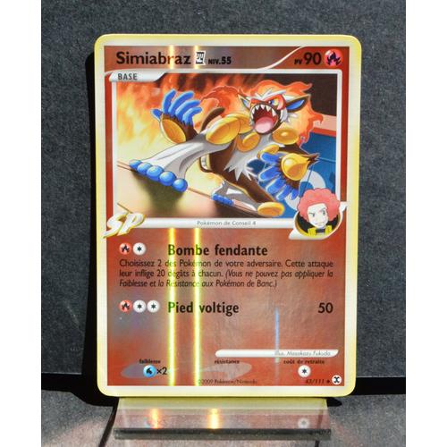 Carte Pokémon 43/111 Simiabraz - Reverse 90 Pv Platine Rivaux Émergeants Neuf Fr