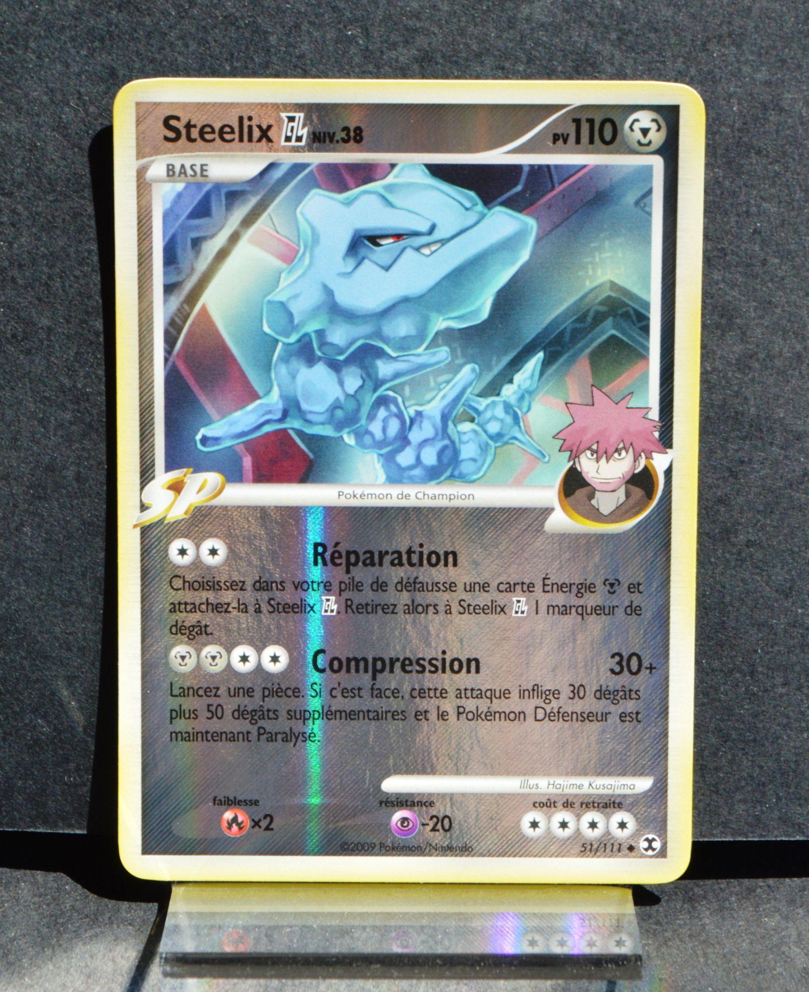 carte Pokémon 51/111 Steelix - REVERSE 110 PV Platine Rivaux