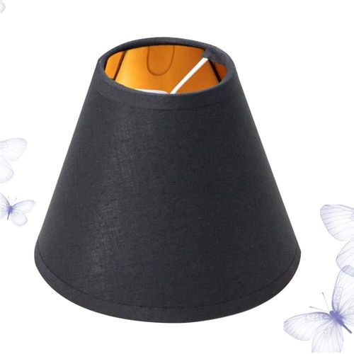 Abat Jour En Tissu Type Bulle, Simple, Abat Jour De Plafond, Accessoire Pour La Maison (Noir)