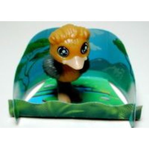 Figurine Autruche Avec Son Décor - Série Animaux (Kinder 2013)
