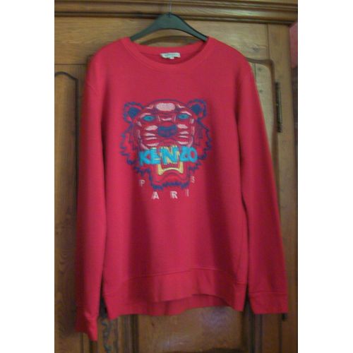 Sweat Rouge Kenzo Paris - Taille Xxl