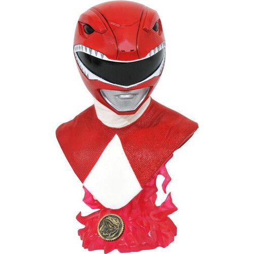 Diamond Select - Mighty Morphin Power Rangers L3d Red Ranger 1/2 Scale Bust []