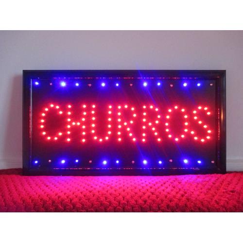 Panneau Lumineux Led Churros Pour Commerce