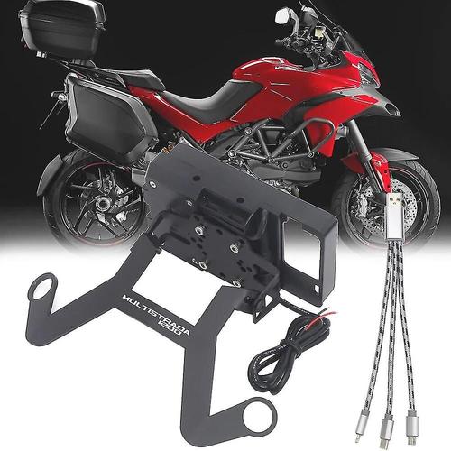 Support De Béquille Avant Moto Smartphone Pour Ducati Multistrada 1200 My 2013/14 Supporto Gps/Smartphone-Good