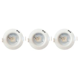 Spot 2 T?Tes Gu10 50w 2700k Carr? Orientable Noir Ip20