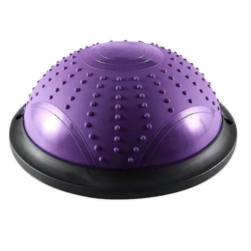 Balle D¿Entraînement D¿Équilibre Demi-Balle De Yoga Avec Bandes De Résistance Air Dome Balance Ball Pour Le Corps Home Gym -Gsl-Yvan