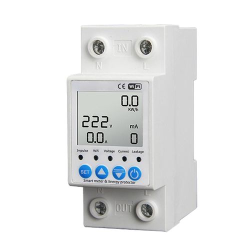 2p Tuya Wifi Intelligent Interrupteur de protection contre les fuites 63A Tension de surveillance de courant Disjoncteur T