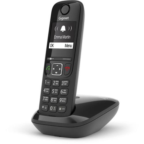 Gigaset AS690 - Téléphone sans fil avec ID d'appelant - ECO DECT\GAP - noir