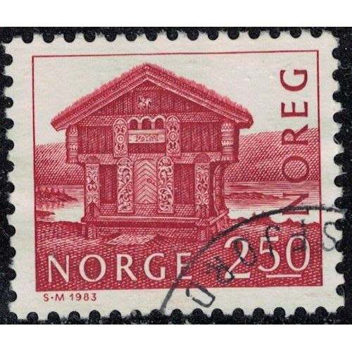 Norvège 1983 Oblitéré Used Bâtiment Maison Breilandsloftet À Hoydalsmo Y&t No 832 Su
