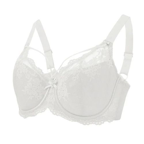 Fallsweet-Soutien-Gorge Push Up En Dentelle Pour Femme,Soutien-Gorge À Armatures,Lingerie Sexy,Grande Taille - Type White-110e