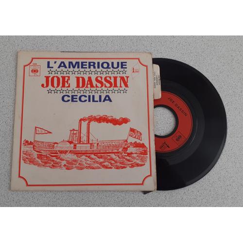 Vends Disque 45 Tours Joe Dassin "L' Amerique" Face1 / "Cecilia" Face 2. 1970. Pochette Avec Languette