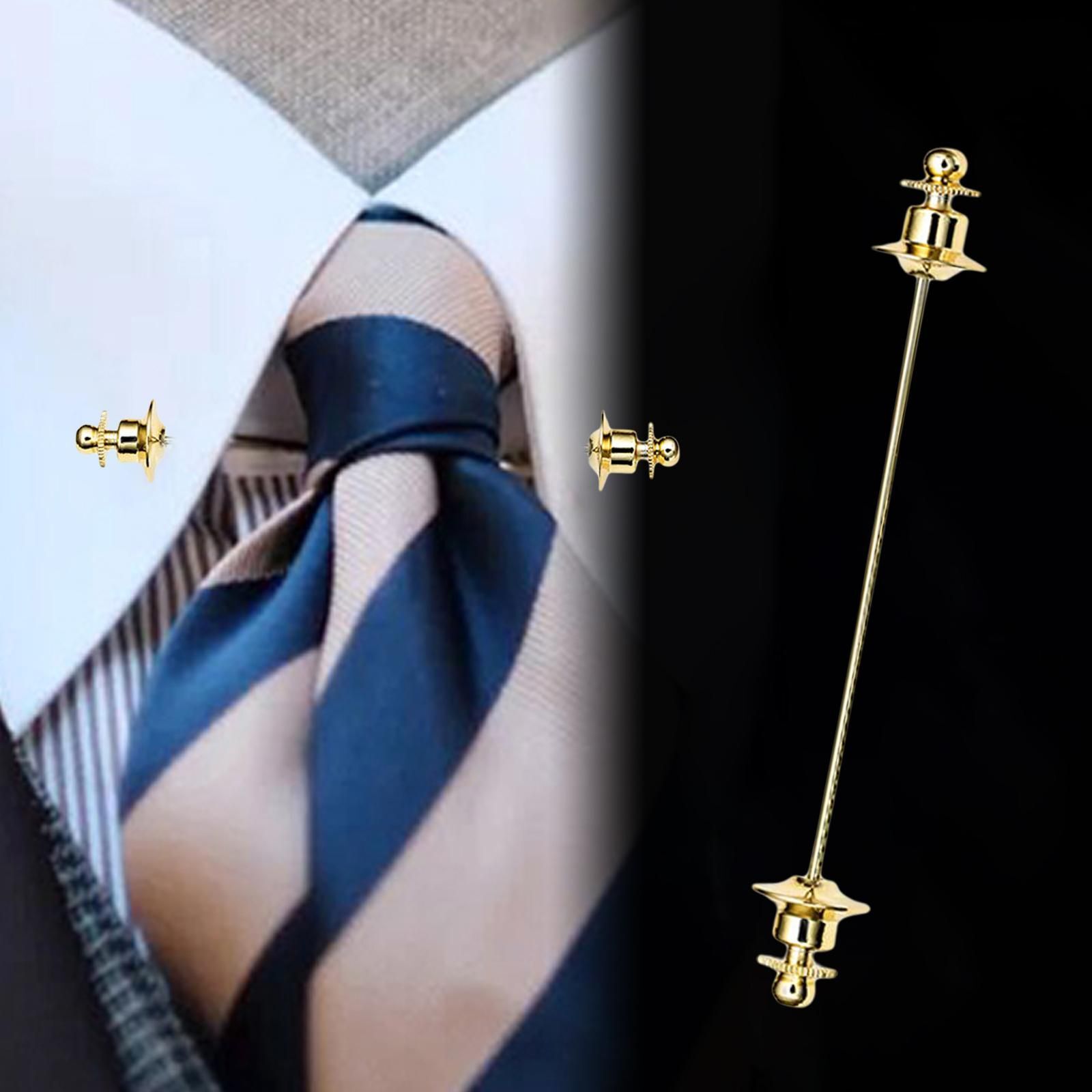 Bijou Homme élégant Asienice Pince à Cravate Homme Argent Avec - 7