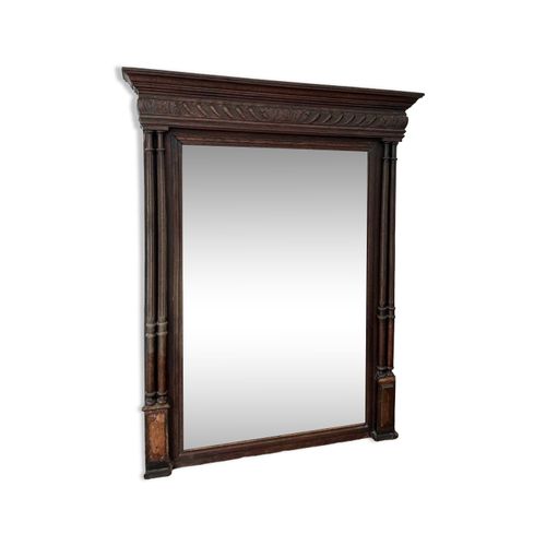 Miroir trumeau ancien marron