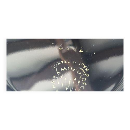 Plat Emaux De Longwy Noir