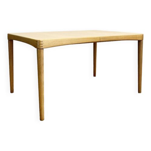 Table De Salle  Manger Extensible Midcentury Moderne En Bois De Chne Par Hw Klein Pour Bramin 1960 Beige