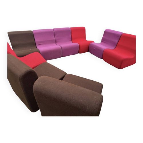 Lot De 9 Chauffeuses Vintage Multicolore