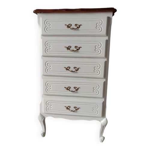 Chiffonier Vintage Restaur Blanc