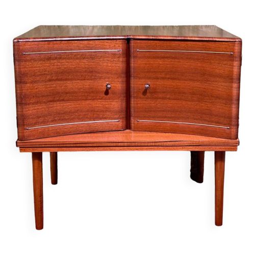 Petit Meuble Vintage Rtro Vintage En Teck 1960 Marron