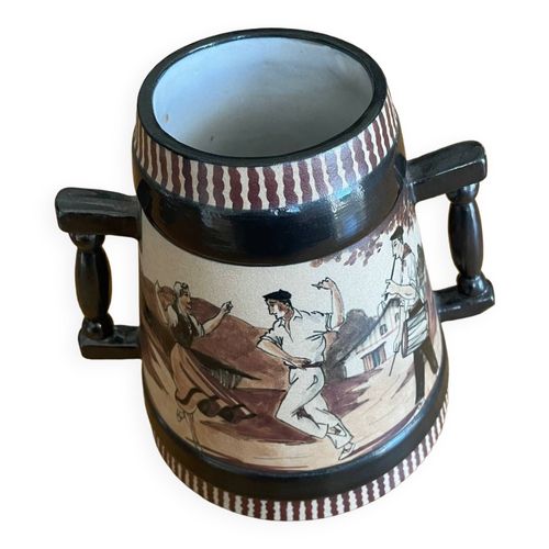 Ancienne poterie de Ciboure multicolore