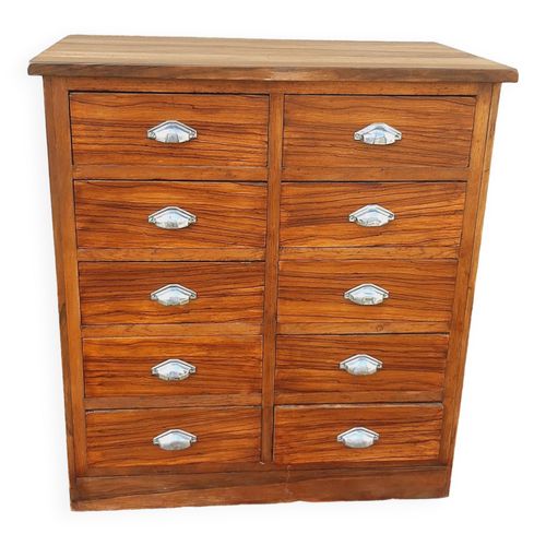 Meuble Bas 10 Tiroirs Bois