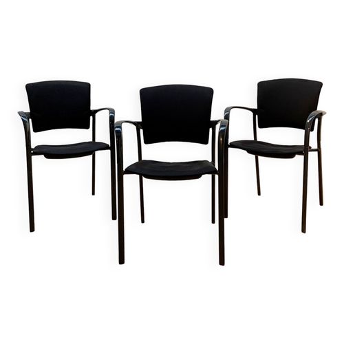 Suite De 3 Chaises Eina Ena Noir