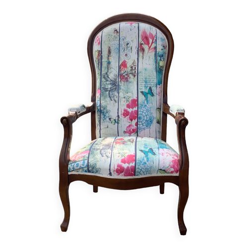 Fauteuil Voltaire En Noyer Bois