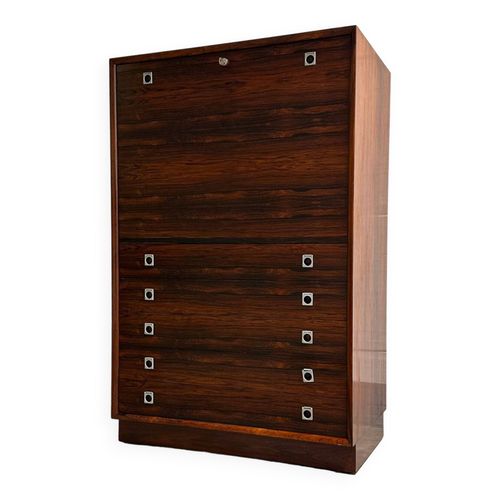 Arne Vodder Secrtaire Palissandre En Palissandre Pour Sibast Annes 60 Marron