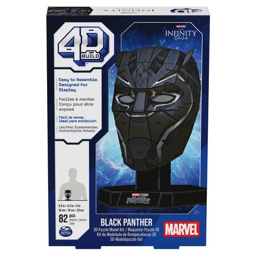 4d Build Masque Black Panther Marvel 4d Build