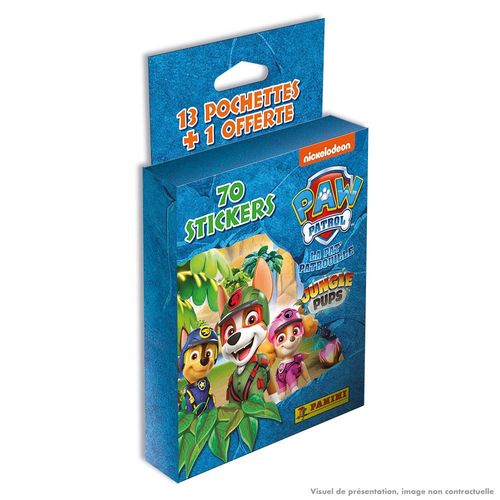 Stickers La Pat'patrouille Mission Jungle Blister 13+1 Pochettes
