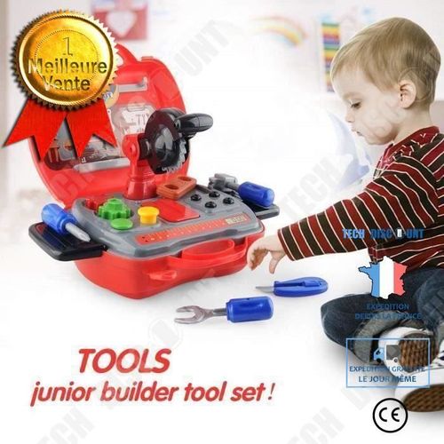 Td® Jeux Outill Bricolage Pour Enfant-Jeux De Role 2-6 Ans Pour Garçons, 19pcs Trousse D'outils Coloré Pour Jeux Bricolage