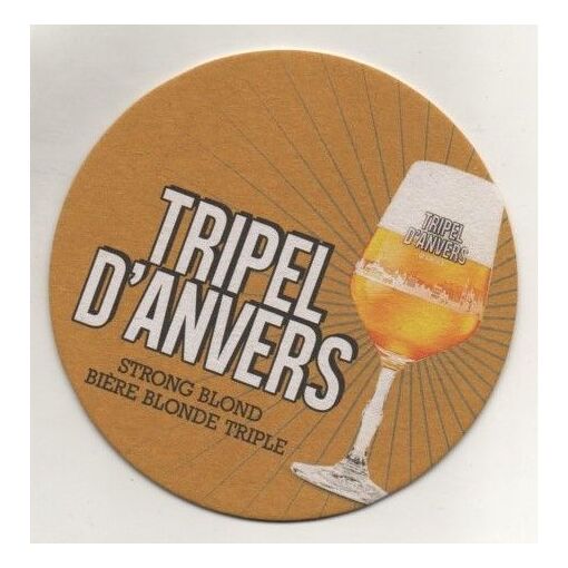 Sous-Bock De Bière Tripel D'anvers - Biere Blonde Triple