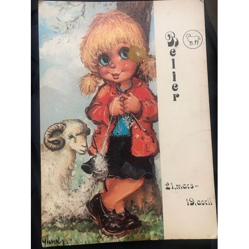 Carte Postale Michel Thomas - Signe Astrologique Belier - Editions Krisarts - 1974