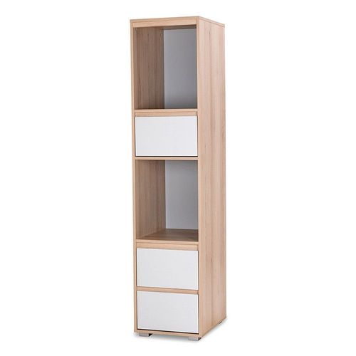 Dalia Meuble Colonne Avec 2 Niches De Rangement Et 3 Tiroirs Style Urbain Hêtre