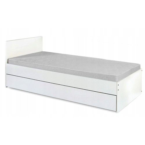 Dalia Lit Adolescent Enfant 90x200 Avec Tiroir Blanc