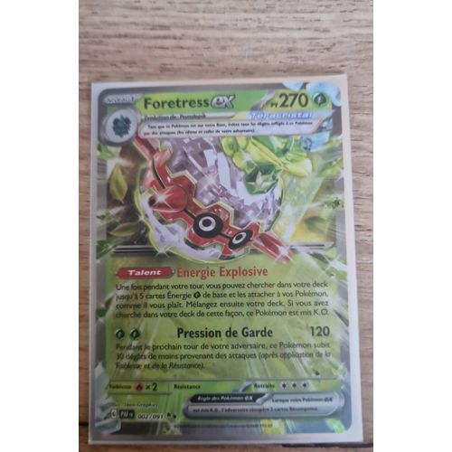 Carte Pokemon Foretress Ex 002/091