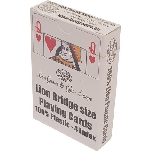 Cartes De Poker Lion 100% Plastique, Br