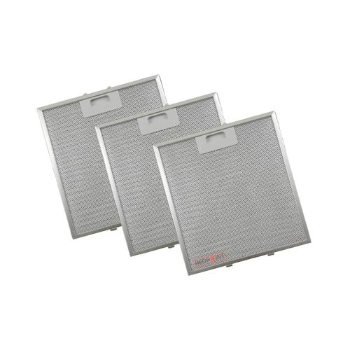 Lot de 3 Filtre métal (anti graisses) 267x305mm Hotte (C00242705 C00280008 CANDY ESSENTIEL B AEG PRIVILEG ARISTON HOTPOINT INDESIT BRANDT ZANKER ROSIERES MAYTAG IGNIS NEUTRAL BAUKNECHT SMEG UNBRANDED