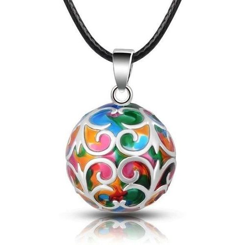 Bola De Grossesse Multicolore Collier Pour Future Maman * Longueur Collier : 114 Cm * Matière Collier : Cuir Ciré * Matière