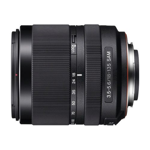 Objectif Sony SAL18135 - Fonction Zoom - 18 mm - 135 mm - f/3.5-5.6 DT SAM - Sony A-type - pour Handycam NEX-VG900; a SLT-A55, SLT-A57, SLT-A58, SLT-A65, SLT-A77; a1; a3000