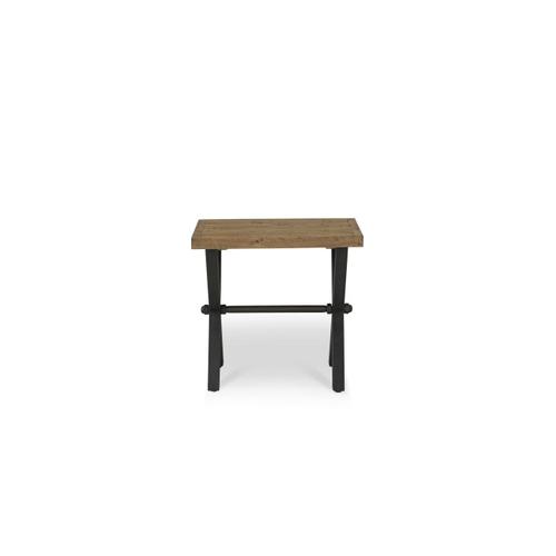 Table De Chevet Bois Marron 60x60x55cm