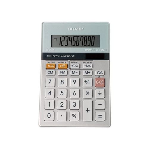SHARP Calculatrice TOP GLASS "EL331" 10 Chiffres G¿ant 14 mm