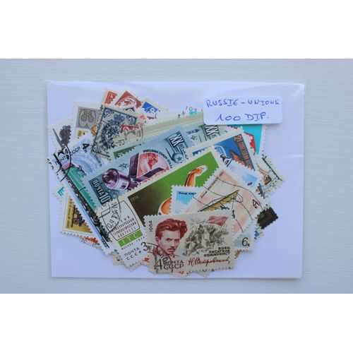 Russie 100 Timbres Différents
